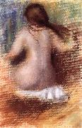 Pierre Auguste Renoir nude rear view painting